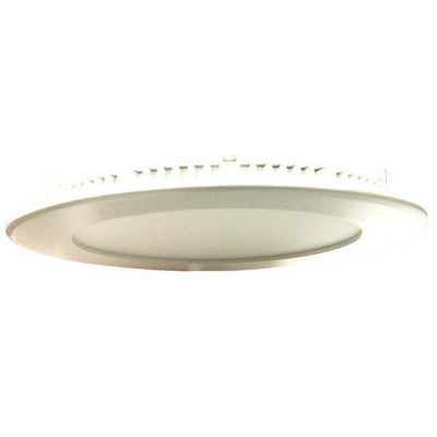 E Series: Thin flat panel lamp with round matte surface