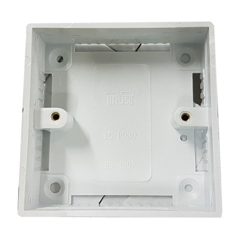 TRUST Jazz-Square Corner Shallow Plastic Box (Unit, Double)