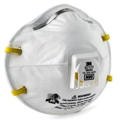3M-N95 防粉塵 即棄口罩 (配備呼氣閥) 8210V (10個/盒)