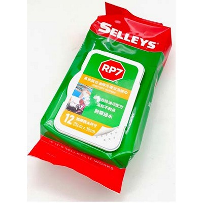 SELLEYS犀利牌-RP7高敌去油除污湿纸布/12片装