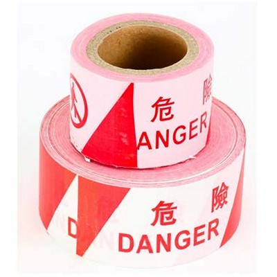 Red and white hazard warning tape (150m/500m)