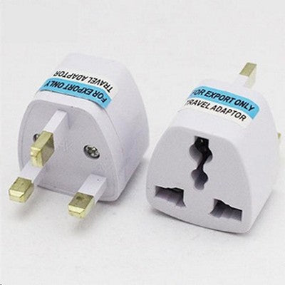 Three-pin to universal pin plug
