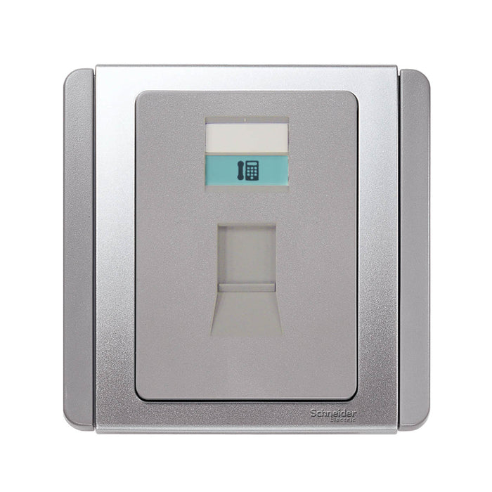 Schneider施耐德-NEO(E3000)-1-2位/TEL插座(灰色,白色)