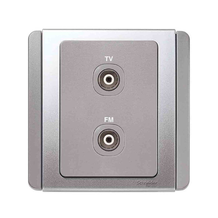 Schneider施耐德-NEO(E3000)-TV+FM插座(灰色,白色)