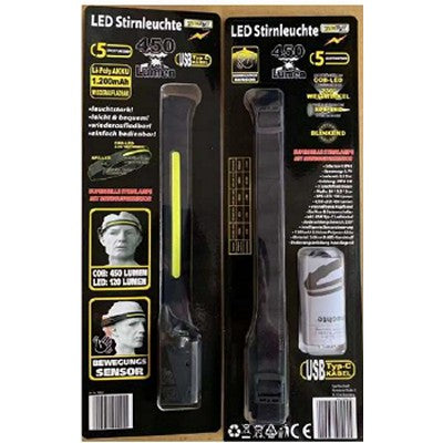 超广角度LED头灯(USB-C充电)